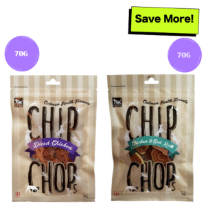 Chip Chops Chicken & Codfish Rolls and Diced Chicken Dog Treats Combo - 70g+70g