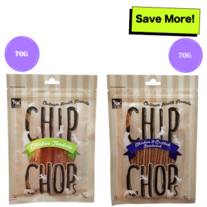 Chip Chops Chicken & Codfish Sandwich and Chicken Tenders Dog Treats Combo - 70g+70g