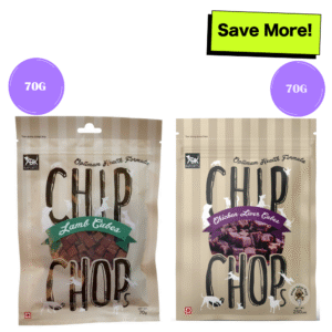 Chip Chops Lamb Cubes and Chicken Liver Cubes Dog Treats Combo - 70g+70g