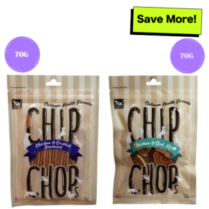 Chip Chops Chicken & Codfish Rolls and Sandwich Dog Treats Combo - 70g+70g