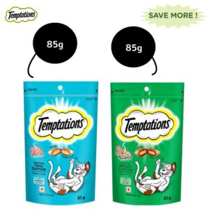 Temptations Tempting Tuna and Seafood Medley Flavour Cat Treats Combo - 12x85g