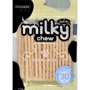 Dogaholic Milky Chew Stick Style Dog Treats - 30pcs