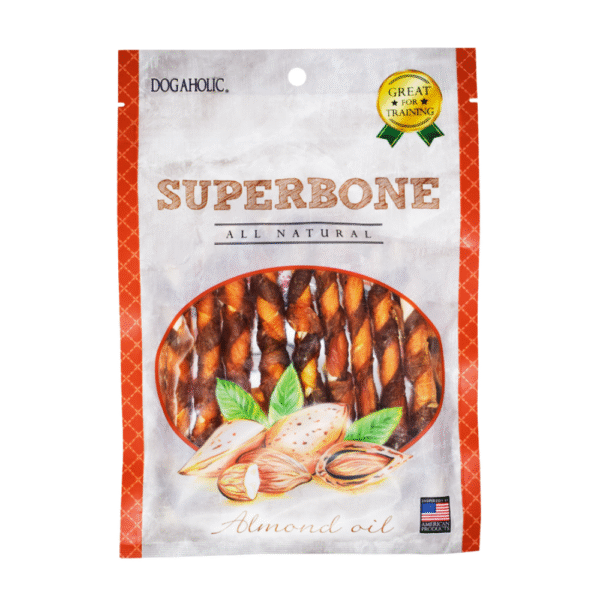 Dogaholic Superbone Chicken Stick with Almond Oil Dog Treats - 2x140g