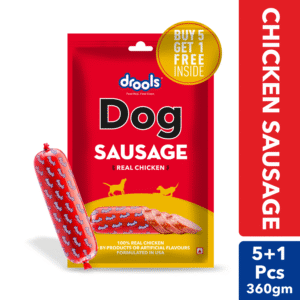 Drools 100% Real Chicken Sausage Treat for Dogs - 2x300g(12pcs)