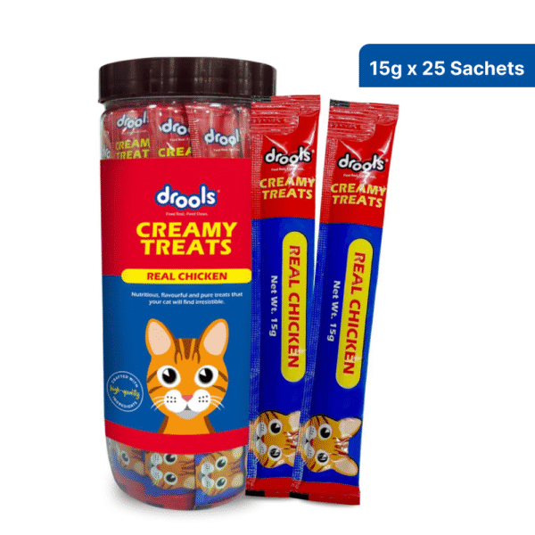 Drools Real Chicken Creamy Cat Treats - 3x375g(75pcs)