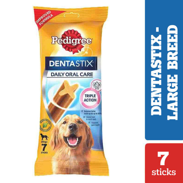 Pedigree Dentastix Oral Care for Adult (Large Breed of 25 kg+) Dog Treats - 2x270g (14pcs)