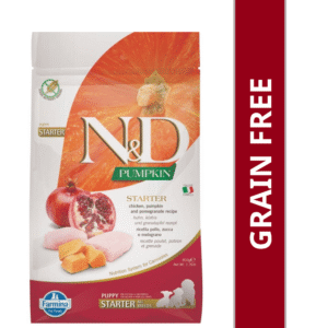 Farmina N&D Pumpkin Chicken & Pomegranate Grain Free Starter Puppy Dog Dry Food - 1.6kg (2x800g)