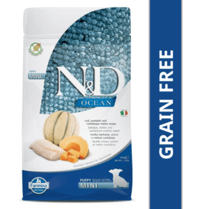 Farmina N&D Ocean Codfish Pumpkin & Cantaloupe Melon Puppy Mini Dry Food - 1.6kg (2x800g)