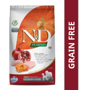 Farmina N&D Pumpkin Chicken & Pomegranate Grain Free Adult Maxi Medium Dog Dry Food - 2.5kg