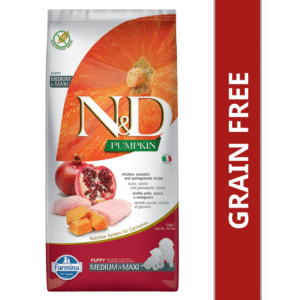 Farmina N&D Pumpkin Chicken & Pomegranate Medium Maxi Puppy Dry Food - 12kg