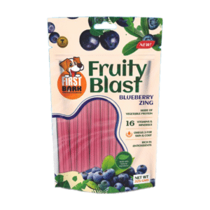 First Bark Fruity Blast Blueberry Zing Dog Treats - 225g