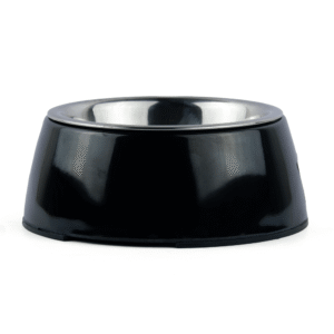 FG -Basil Solid Color Melamine Bowl for Dogs and Cats (Black) - 800mL