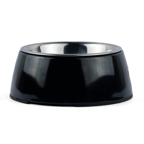 FG -Basil Solid Color Melamine Bowl for Dogs and Cats (Black) - 800mL