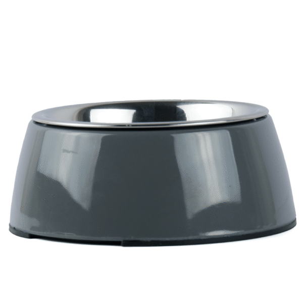 Basil Solid Color Melamine Bowl for Dogs and Cats (Grey)(400mL) - 400mL