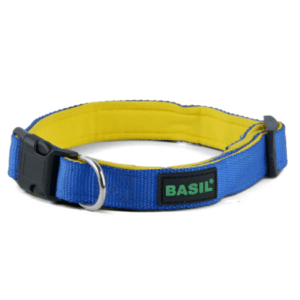 Basil Nylon Padded Collar for Dogs (Blue) - L:16 -24in Neck