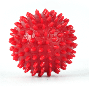 Drools Non Toxic Rubber Stud Spike Hard Ball Chew Teething Toy for Puppies and Dogs | For Aggressive Chewers - 3in