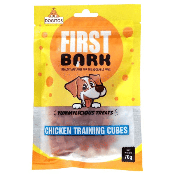 First Bark Chicken Training Cubes Dog Treat - 350g