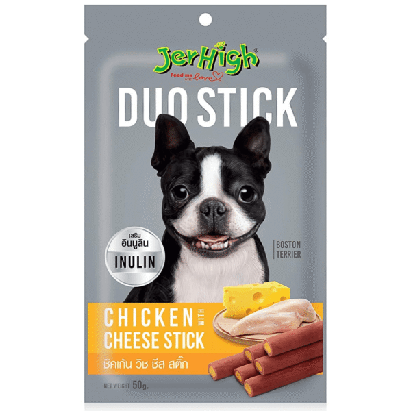 JerHigh Chicken And Cheese Duo Stick Dog Treat - 3x50g