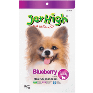 JerHigh Chicken Blueberry Dog Treat - 70g