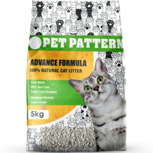 Pet Pattern Natural Clay Scented Quick Clumping Cat Litter - 25kg