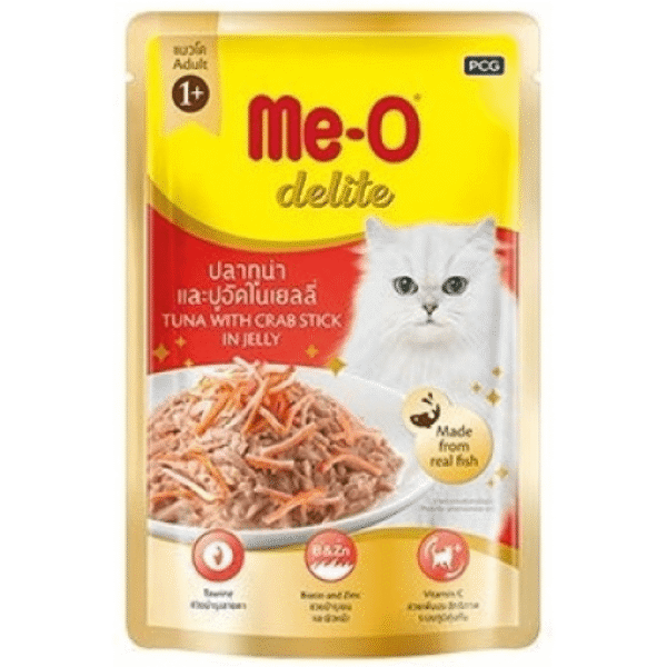 Me O Delite Tuna with Crab Sticks in Jelly Cat Wet Food - 12x70g