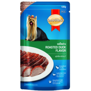 SmartHeart Roasted Duck In Gravy Adult Dog Wet Food - 12x80g