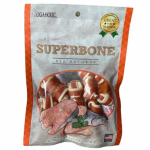 Super Bone Chicken Salmon Oil Dog Treat - 140g