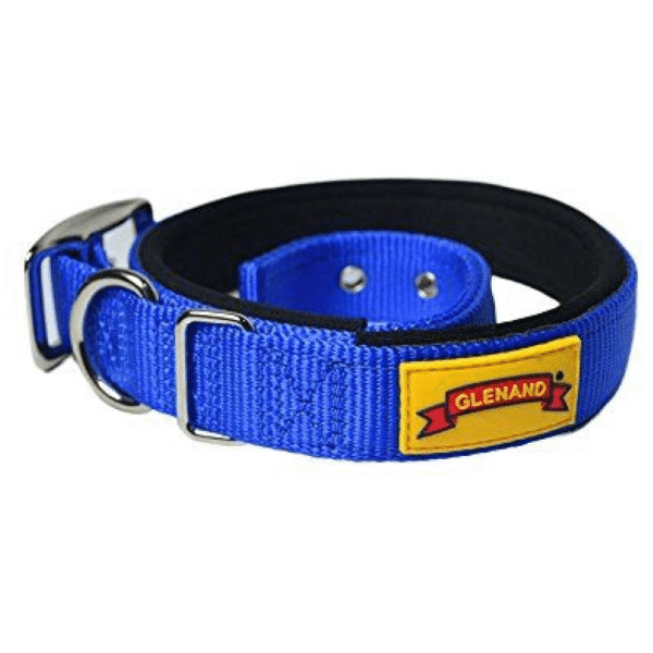 Glenand Padded Collar for Dogs (Light Blue) - 0.75in Width