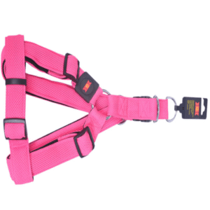 Glenand Nylon Mesh Adjustable Harness for Dogs (Pink) - XL:20 -32in Chest