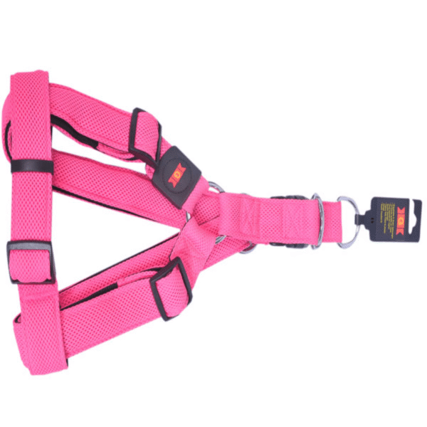Glenand Nylon Mesh Adjustable Harness for Dogs (Pink) - XL:20 -32in Chest