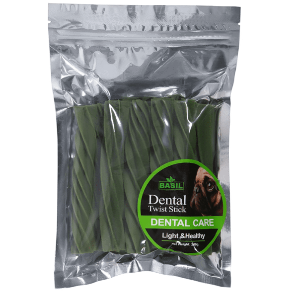 Basil Dental Care Stick Chew Dog Treats - 2x200g
