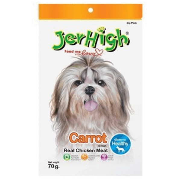 JerHigh Chicken Carrot Dog Treats - 70g