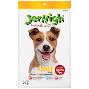 JerHigh Chicken Liver Stick Dog Treats - 3x70g