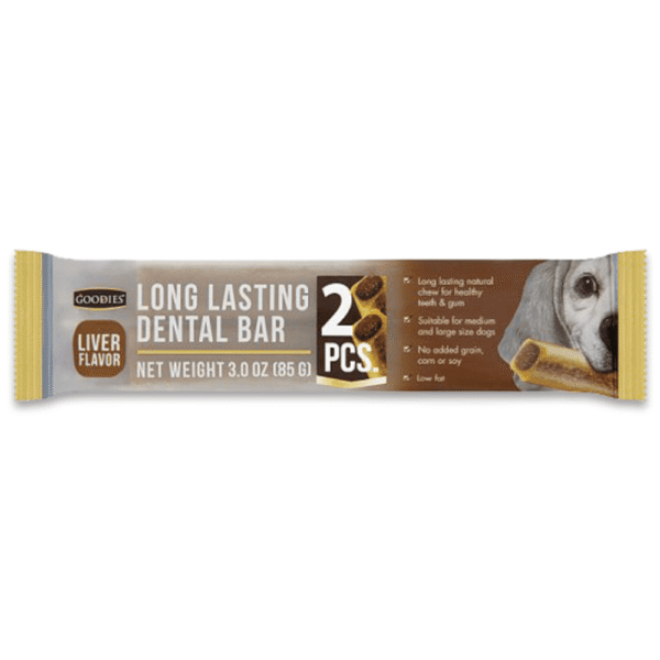 Goodies Long Lasting Dental Bar Liver Dog Treats - M(2pcs)