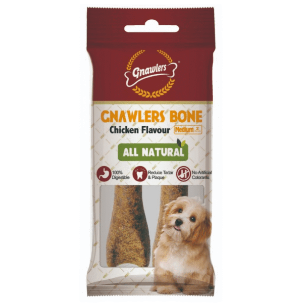 Gnawlers Chicken Bone Dog Treats (4.5 inch) - 6x90g(2pcs)