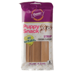 Gnawlers Puppy Snack Strip Chicken Flavoured Dog Treats - 3x80g(6pcs)