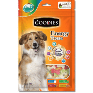 Goodies Energy Treats Mixed Flavour Bone Shaped Dog Treats - 125g