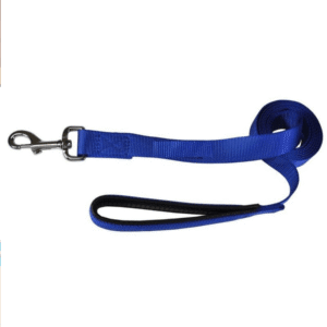 FG -Glenand Petz Pure Nylon Padded Leash for Dogs (Dark Blue) (1in Width) - 1in Width
