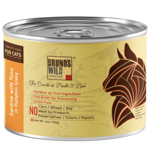 Bruno's Wild Essentials Sardine with Tuna in Pumpkin Cat Wet Food - 12x170g