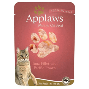 Applaws Tuna Fillet with Pacific Prawns Cat Pouch Wet Food - 3x70g
