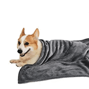 Fluffy's Luxurious Premium Soft and Warm Blanket for Dogs and Cats (Black) - L