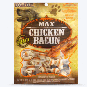 Dogaholic Chicken Bacon Bone BBQ Dog Treat (10pcs) Special Offer - 10pcs