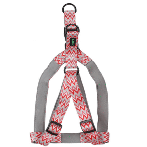 Basil Printed Adjustable Harness for Dogs (Pink) - L:20 -25in Chest
