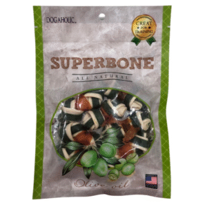 Superbone Chicken Knotted Bone with Olive Oil Dog Treat - 140g