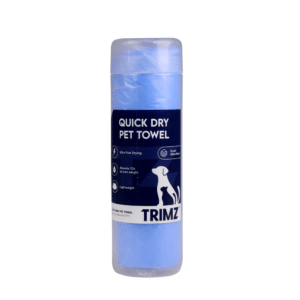 Trimz Quick Dry Absorption Towel for Dogs and Cats (Blue) - 26x17in