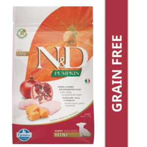 Farmina N&D Pumpkin Chicken & Pomegranate Grain Free Puppy Mini Dog Dry Food - 1.6kg (2x800g)