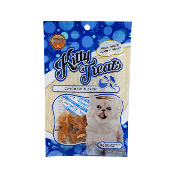 Kitty Treats Spiral Soft Chicken and Fish Cat Treats - 2x25g