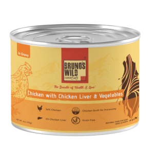 Bruno's Wild Essentials Chicken with Chicken Liver & Vegetables Dog Wet Food - 12x170g