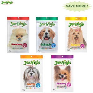 JerHigh 5 Flavour Real Stick Dog Treat Combo - 5x70g