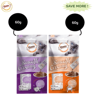 Gnawlers Crab and Mussel Flavour Creamy Cat Treats Combo - 2x60g (8pcs)